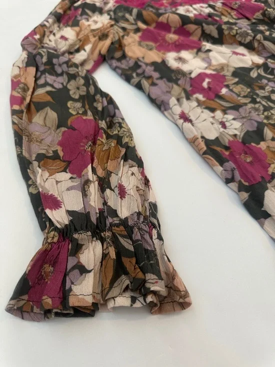 SAVANNA JANE NWT 2X Smokes Floral Yoke Blouse - Pink Floral - Picture 7 of 9